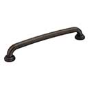 Jeffrey Alexander [527-160ABSB] Die Cast Zinc Cabinet Pull Handle - Bremen 1 Series - Oversized - Antique Brushed Satin Brass Finish - 160mm C/C - 7 1/8&quot; L