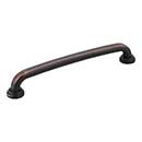 Jeffrey Alexander [527-160DBAC] Die Cast Zinc Cabinet Pull Handle - Bremen 1 Series - Oversized - Brushed Oil Rubbed Bronze Finish - 160mm C/C - 7 1/8&quot; L