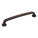 Jeffrey Alexander [527-160DMAC] Die Cast Zinc Cabinet Pull Handle - Bremen 1 Series - Oversized - Distressed Oil Rubbed Bronze Finish - 160mm C/C - 7 1/8&quot; L