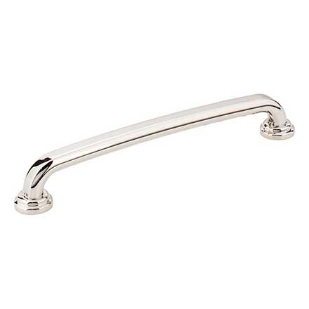 Jeffrey Alexander [527-160NI] Die Cast Zinc Cabinet Pull Handle - Bremen 1 Series - Oversized - Polished Nickel Finish - 160mm C/C - 7 1/8" L