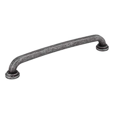 Jeffrey Alexander [527-160SIM] Die Cast Zinc Cabinet Pull Handle - Bremen 1 Series - Oversized - Distressed Antique Silver Finish - 160mm C/C - 7 1/8&quot; L