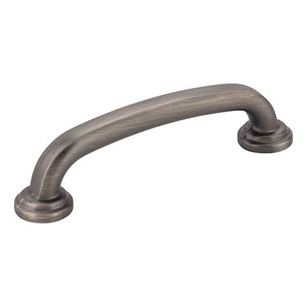 Jeffrey Alexander [527BNBDL] Die Cast Zinc Cabinet Pull Handle - Bremen 1 Series - Standard Size - Brushed Pewter Finish - 96mm C/C - 4 5/8&quot; L