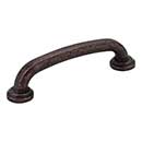 Jeffrey Alexander [527DMAC] Die Cast Zinc Cabinet Pull Handle - Bremen 1 Series - Standard Size - Distressed Oil Rubbed Bronze Finish - 96mm C/C - 4 5/8&quot; L