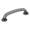 Jeffrey Alexander [527SIM] Die Cast Zinc Cabinet Pull Handle - Bremen 1 Series - Standard Size - Distressed Antique Silver Finish - 96mm C/C - 4 5/8&quot; L
