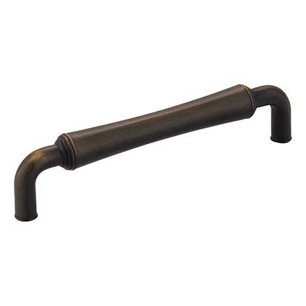 Jeffrey Alexander [537-128ABSB] Die Cast Zinc Cabinet Pull Handle - Bremen 2 Series - Oversized - Antique Brushed Satin Brass Finish - 128mm C/C - 5 7/16" L