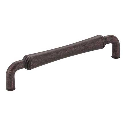 Jeffrey Alexander [537-128DMAC] Die Cast Zinc Cabinet Pull Handle - Bremen 2 Series - Oversized - Distressed Oil Rubbed Bronze Finish - 128mm C/C - 5 7/16" L
