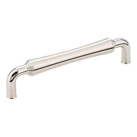Jeffrey Alexander [537-128NI] Die Cast Zinc Cabinet Pull Handle - Bremen 2 Series - Oversized - Polished Nickel Finish - 128mm C/C - 5 7/16&quot; L
