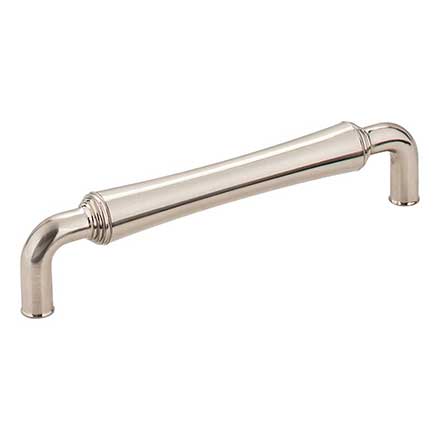 Jeffrey Alexander [537-128SN] Die Cast Zinc Cabinet Pull Handle - Bremen 2 Series - Oversized - Satin Nickel Finish - 128mm C/C - 5 7/16&quot; L