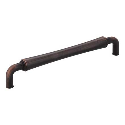 Jeffrey Alexander [537-160DBAC] Die Cast Zinc Cabinet Pull Handle - Bremen 2 Series - Oversized - Brushed Oil Rubbed Bronze Finish - 160mm C/C - 6 11/16&quot; L