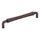 Jeffrey Alexander [537-160DMAC] Die Cast Zinc Cabinet Pull Handle - Bremen 2 Series - Oversized - Distressed Oil Rubbed Bronze Finish - 160mm C/C - 6 11/16&quot; L