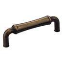 Jeffrey Alexander [537ABSB] Die Cast Zinc Cabinet Pull Handle - Bremen 2 Series - Standard Size - Antique Brushed Satin Brass Finish - 96mm C/C - 4 3/16&quot; L