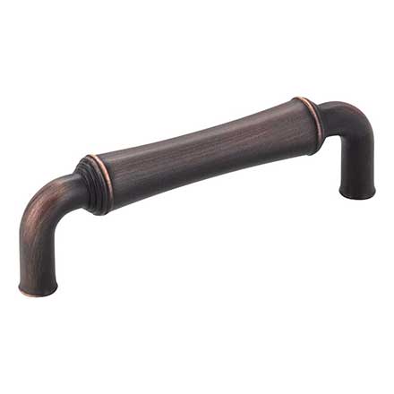Jeffrey Alexander [537DBAC] Die Cast Zinc Cabinet Pull Handle - Bremen 2 Series - Standard Size - Brushed Oil Rubbed Bronze Finish - 96mm C/C - 4 3/16" L