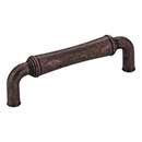 Jeffrey Alexander [537DMAC] Die Cast Zinc Cabinet Pull Handle - Bremen 2 Series - Standard Size - Distressed Oil Rubbed Bronze Finish - 96mm C/C - 4 3/16&quot; L