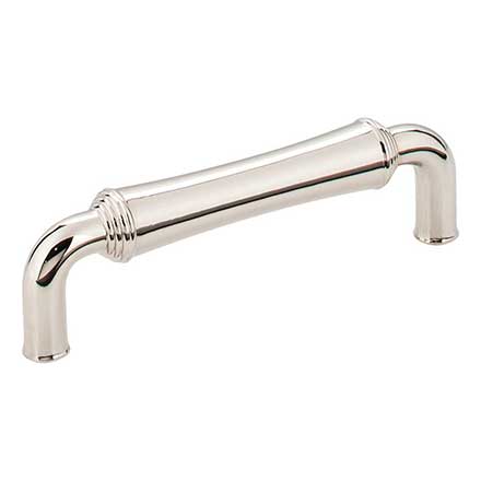 Jeffrey Alexander [537NI] Die Cast Zinc Cabinet Pull Handle - Bremen 2 Series - Standard Size - Polished Nickel Finish - 96mm C/C - 4 3/16" L
