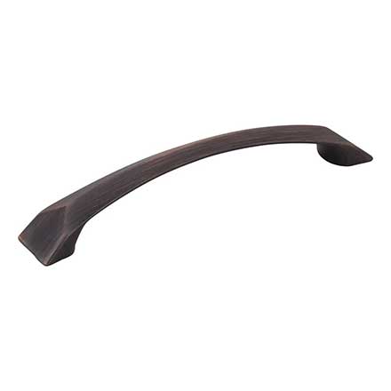 Jeffrey Alexander [595-128DBAC] Die Cast Zinc Cabinet Pull Handle - Cairo Series - Oversized - Brushed Oil Rubbed Bronze Finish - 128mm C/C - 6 1/16&quot; L