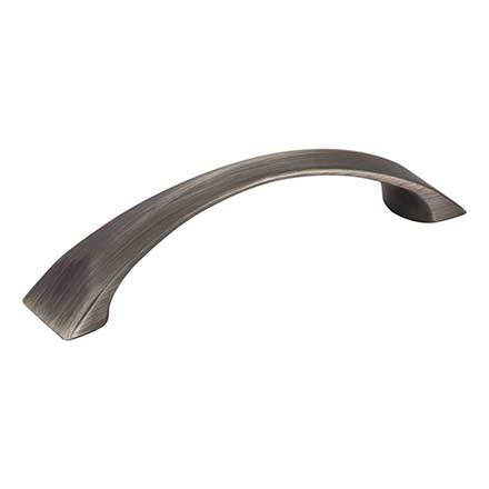 Jeffrey Alexander [595-96BNBDL] Die Cast Zinc Cabinet Pull Handle - Cairo Series - Standard Size - Brushed Pewter Finish - 96mm C/C - 4 13/16" L