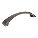 Jeffrey Alexander [595-96BNBDL] Die Cast Zinc Cabinet Pull Handle - Cairo Series - Standard Size - Brushed Pewter Finish - 96mm C/C - 4 13/16&quot; L