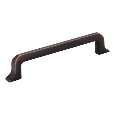 Jeffrey Alexander [839-128DBAC] Die Cast Zinc Cabinet Pull Handle - Oversized - Callie Series - Brushed Oil Rubbed Bronze Finish - 128mm C/C - 6 1/4&quot; L