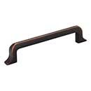 Jeffrey Alexander [839-128DBAC] Die Cast Zinc Cabinet Pull Handle - Oversized - Callie Series - Brushed Oil Rubbed Bronze Finish - 128mm C/C - 6 1/4&quot; L
