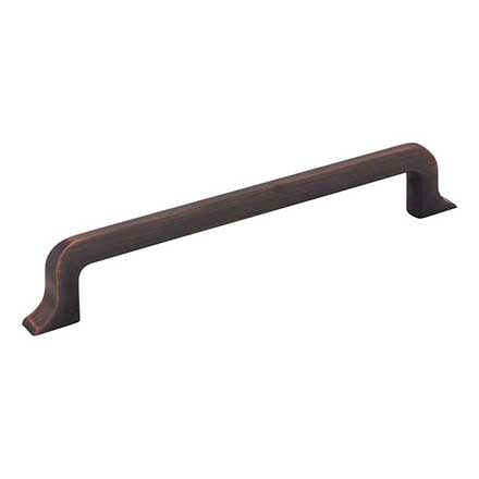 Jeffrey Alexander [839-160DBAC] Die Cast Zinc Cabinet Pull Handle - Oversized - Callie Series - Brushed Oil Rubbed Bronze Finish - 160mm C/C - 7 1/2&quot; L