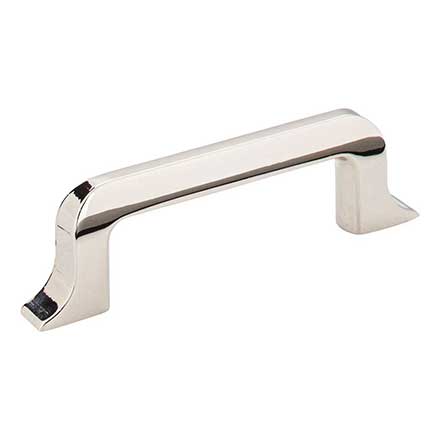 Jeffrey Alexander [839-3NI] Die Cast Zinc Cabinet Pull Handle - Standard Sized - Callie Series - Polished Nickel Finish - 3&quot; C/C - 4 3/16&quot; L