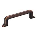 Jeffrey Alexander [839-96DBAC] Die Cast Zinc Cabinet Pull Handle - Standard Sized - Callie Series - Brushed Oil Rubbed Bronze Finish - 96mm C/C - 4 15/16&quot; L