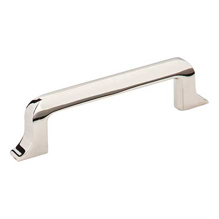 Jeffrey Alexander [839-96NI] Die Cast Zinc Cabinet Pull Handle - Standard Sized - Callie Series - Polished Nickel Finish - 96mm C/C - 4 15/16" L