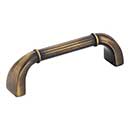 Jeffrey Alexander [Z280-ABSB] Die Cast Zinc Cabinet Pull Handle - Cordova Series - Standard Size - Antique Brushed Satin Brass Finish - 96mm C/C - 4 3/16&quot; L