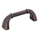 Jeffrey Alexander [Z281-DBAC] Die Cast Zinc Cabinet Pull Handle - Cordova Series - Standard Size - Brushed Oil Rubbed Bronze Finish - 3&quot; C/C - 3 3/8&quot; L
