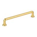 Jeffrey Alexander [387-160BG] Die Cast Zinc Cabinet Pull Handle - Davis Series - Oversized - Brushed Gold Finish - 160mm C/C - 7 1/16" L