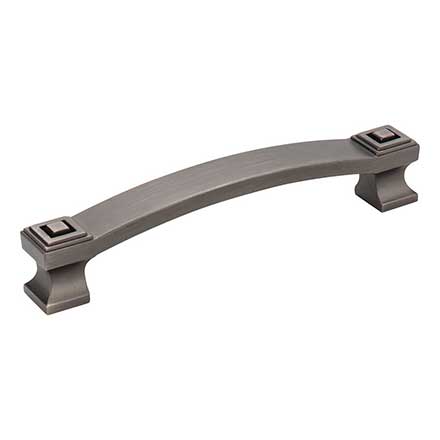 Jeffrey Alexander [585-128BNBDL] Die Cast Zinc Cabinet Pull Handle - Delmar Series - Oversized - Brushed Pewter Finish - 128mm C/C - 5 13/16&quot; L