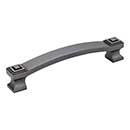 Jeffrey Alexander [585-128DACM] Die Cast Zinc Cabinet Pull Handle - Delmar Series - Oversized - Gun Metal Finish - 128mm C/C - 5 13/16&quot; L