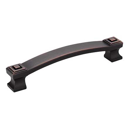 Jeffrey Alexander [585-128DBAC] Die Cast Zinc Cabinet Pull Handle - Delmar Series - Oversized - Brushed Oil Rubbed Bronze Finish - 128mm C/C - 5 13/16&quot; L