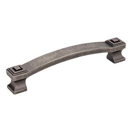 Jeffrey Alexander [585-128DP] Die Cast Zinc Cabinet Pull Handle - Delmar Series - Oversized - Distressed Pewter Finish - 128mm C/C - 5 13/16" L