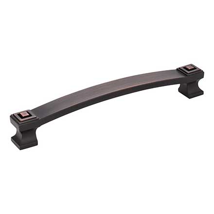 Jeffrey Alexander [585-160DBAC] Die Cast Zinc Cabinet Pull Handle - Delmar Series - Oversized - Brushed Oil Rubbed Bronze Finish - 160mm C/C - 7 1/16&quot; L