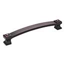 Jeffrey Alexander [585-160DBAC] Die Cast Zinc Cabinet Pull Handle - Delmar Series - Oversized - Brushed Oil Rubbed Bronze Finish - 160mm C/C - 7 1/16&quot; L