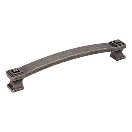 Jeffrey Alexander [585-160DP] Die Cast Zinc Cabinet Pull Handle - Delmar Series - Oversized - Distressed Pewter Finish - 160mm C/C - 7 1/16" L