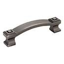 Jeffrey Alexander [585-96BNBDL] Die Cast Zinc Cabinet Pull Handle - Delmar Series - Standard Size - Brushed Pewter Finish - 96mm C/C - 4 1/2&quot; L