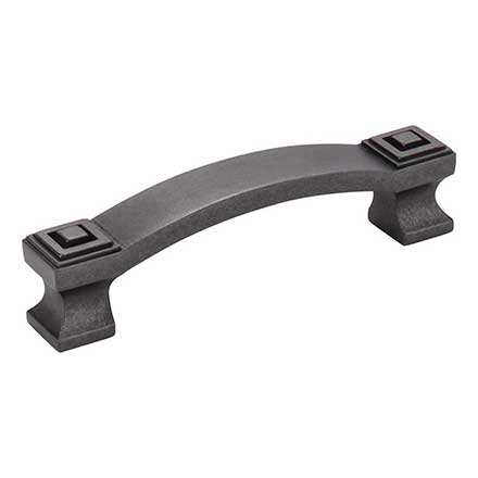Jeffrey Alexander [585-96DACM] Die Cast Zinc Cabinet Pull Handle - Delmar Series - Standard Size - Gun Metal Finish - 96mm C/C - 4 1/2&quot; L