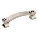 Jeffrey Alexander [585-96SN] Die Cast Zinc Cabinet Pull Handle - Delmar Series - Standard Size - Satin Nickel Finish - 96mm C/C - 4 1/2&quot; L