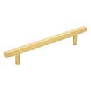 Jeffrey Alexander [845-128BG] Die Cast Zinc Cabinet Pull Handle - Oversized - Dominique Series - Brushed Gold Finish - 128mm C/C - 7 1/16&quot; L