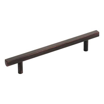 Jeffrey Alexander [845-128DBAC] Die Cast Zinc Cabinet Pull Handle - Oversized - Dominique Series - Brushed Oil Rubbed Bronze Finish - 128mm C/C - 7 1/16&quot; L