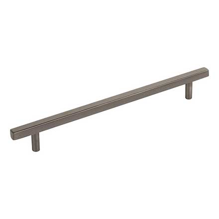 Jeffrey Alexander [845-192BNBDL] Die Cast Zinc Cabinet Pull Handle - Oversized - Dominique Series - Brushed Pewter Finish - 192mm C/C - 9 9/16&quot; L