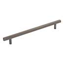 Jeffrey Alexander [845-192BNBDL] Die Cast Zinc Cabinet Pull Handle - Oversized - Dominique Series - Brushed Pewter Finish - 192mm C/C - 9 9/16&quot; L