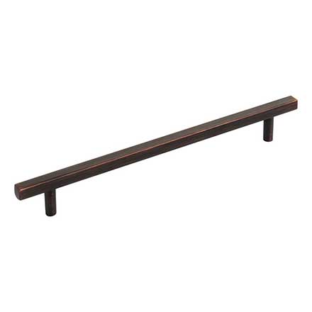 Jeffrey Alexander [845-192DBAC] Die Cast Zinc Cabinet Pull Handle - Oversized - Dominique Series - Brushed Oil Rubbed Bronze Finish - 192mm C/C - 9 9/16&quot; L