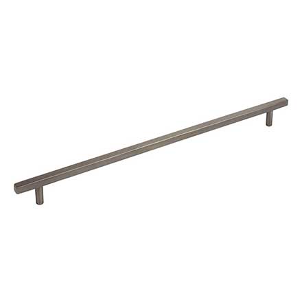 Jeffrey Alexander [845-305BNBDL] Die Cast Zinc Cabinet Pull Handle - Oversized - Dominique Series - Brushed Pewter Finish - 305mm C/C - 14" L