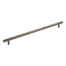 Jeffrey Alexander [845-305BNBDL] Die Cast Zinc Cabinet Pull Handle - Oversized - Dominique Series - Brushed Pewter Finish - 305mm C/C - 14&quot; L