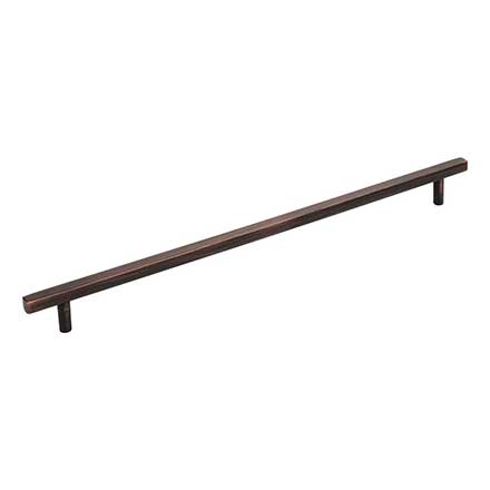Jeffrey Alexander [845-305DBAC] Die Cast Zinc Cabinet Pull Handle - Oversized - Dominique Series - Brushed Oil Rubbed Bronze Finish - 305mm C/C - 14&quot; L