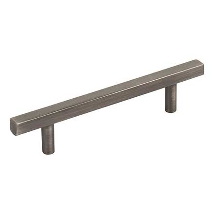 Jeffrey Alexander [845-96BNBDL] Die Cast Zinc Cabinet Pull Handle - Standard Sized - Dominique Series - Brushed Pewter Finish - 96mm C/C - 5 3/4&quot; L