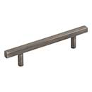 Jeffrey Alexander [845-96BNBDL] Die Cast Zinc Cabinet Pull Handle - Standard Sized - Dominique Series - Brushed Pewter Finish - 96mm C/C - 5 3/4&quot; L